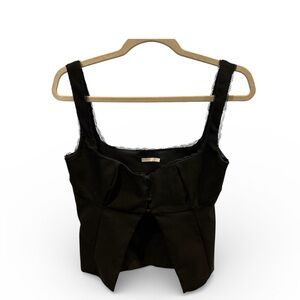 House of CB Black Crop Top